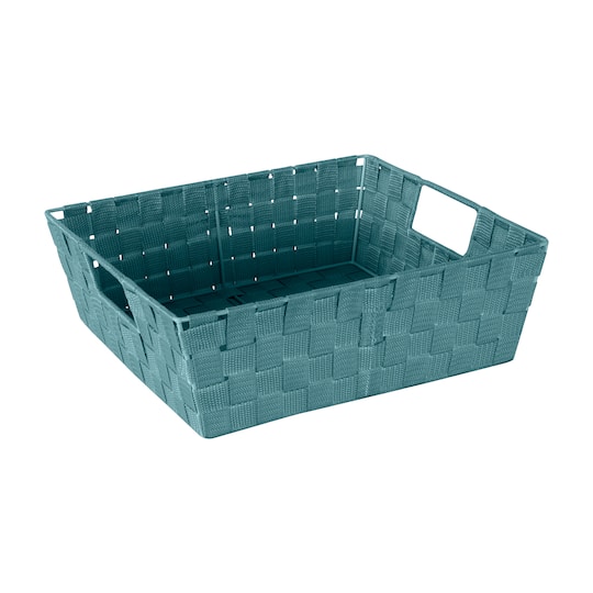 Simplify Large Woven Storage Shelf Bin in Sapphire Blue | 13" x 15" x 5" | Michaels®